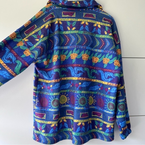 Vintage 1990s Samsousan Australia Cities Quarter Zip Pullover - Picture 7 of 13